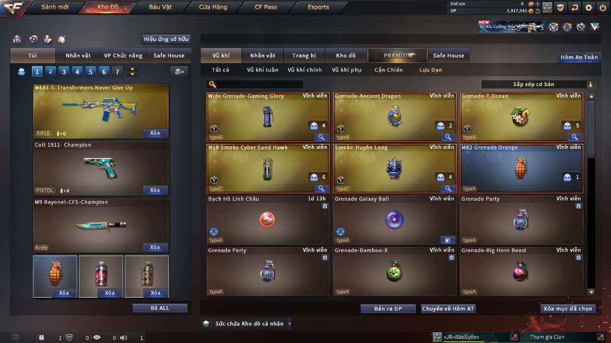 shop acc cf uy tin gia re